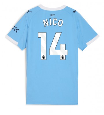 Manchester City Nico Gonzalez #14 Hemmatröja Dam 2025-26 Kortärmad